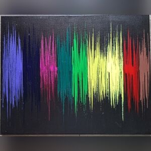 "SONIC RESILIENCE"Original Acrylic Abstract Painting by Calliman Ches (20"x 16")